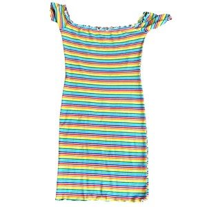 Rainbow Shoulder Dress